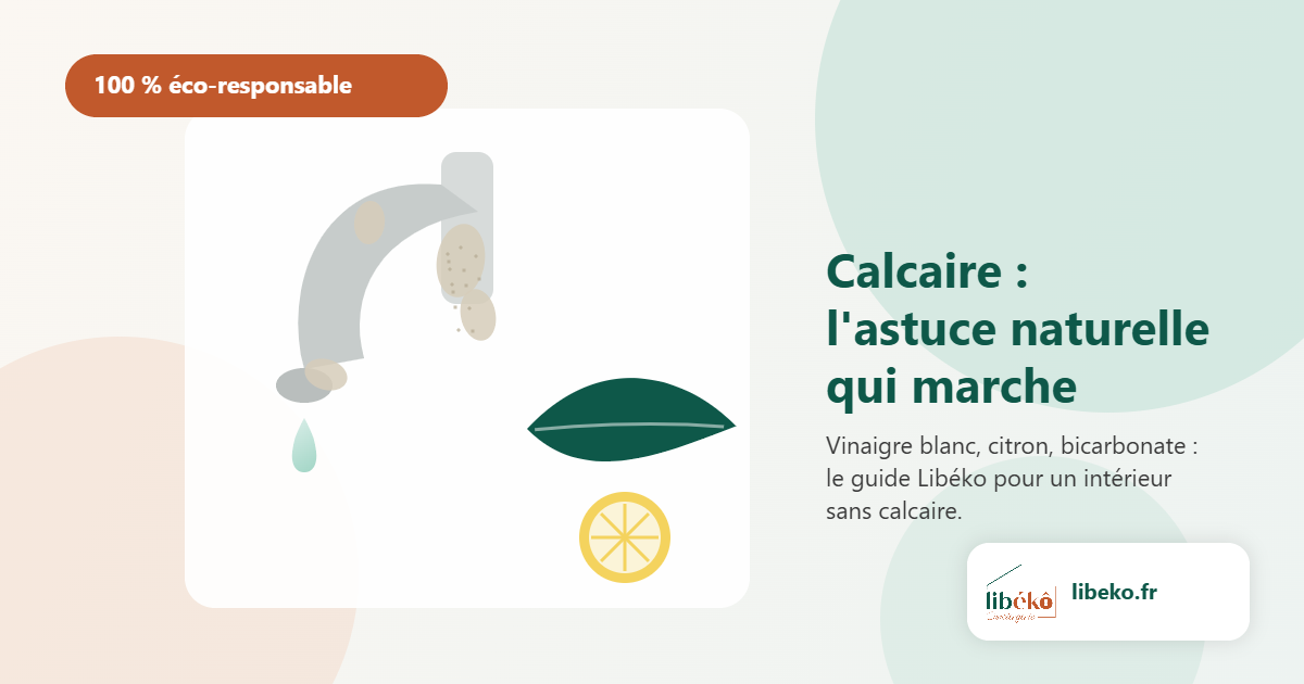 Enlever le calcaire naturellement : astuce écologique Libéko à Metz